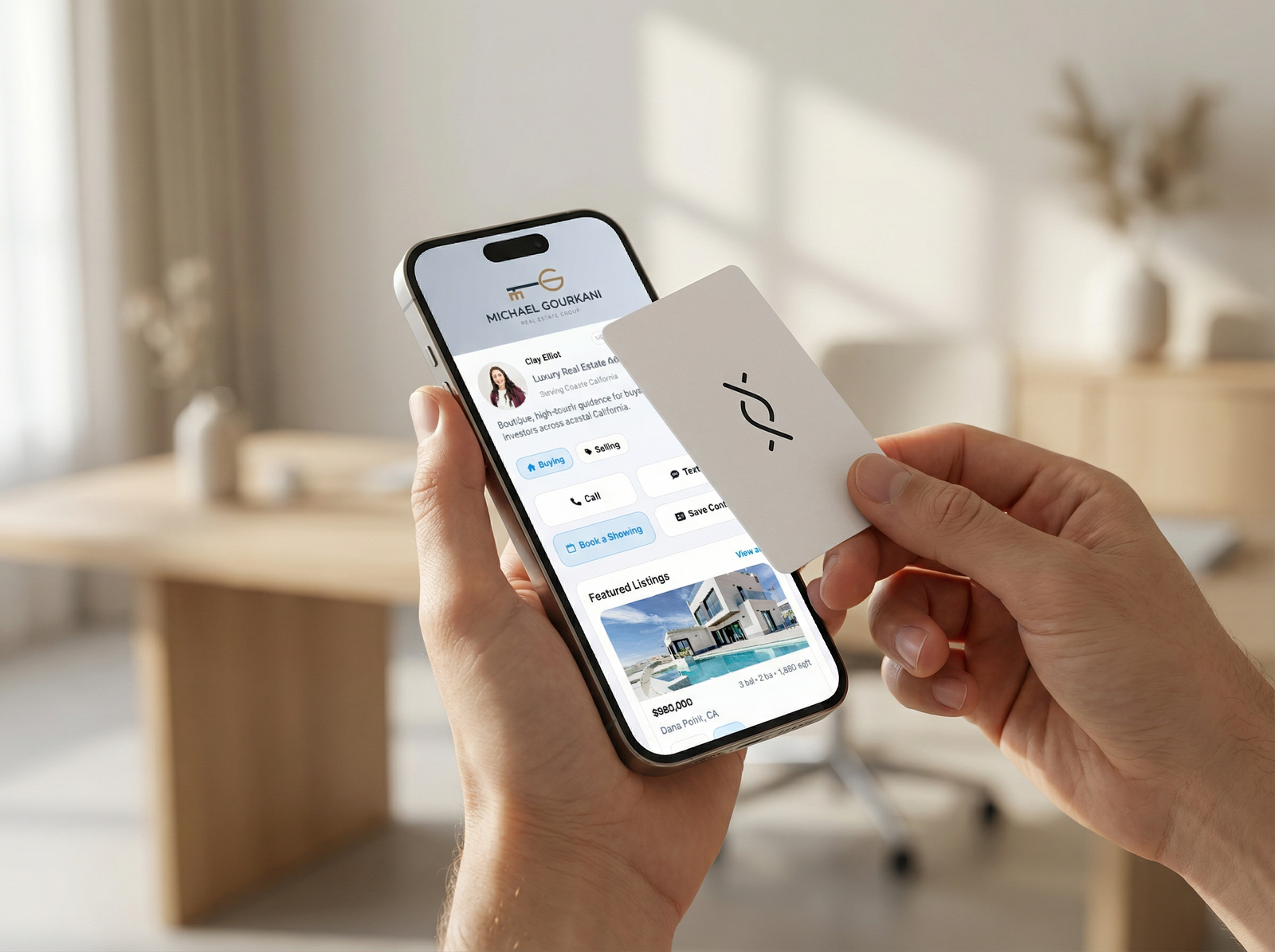 SmartLink card used in real-world setting